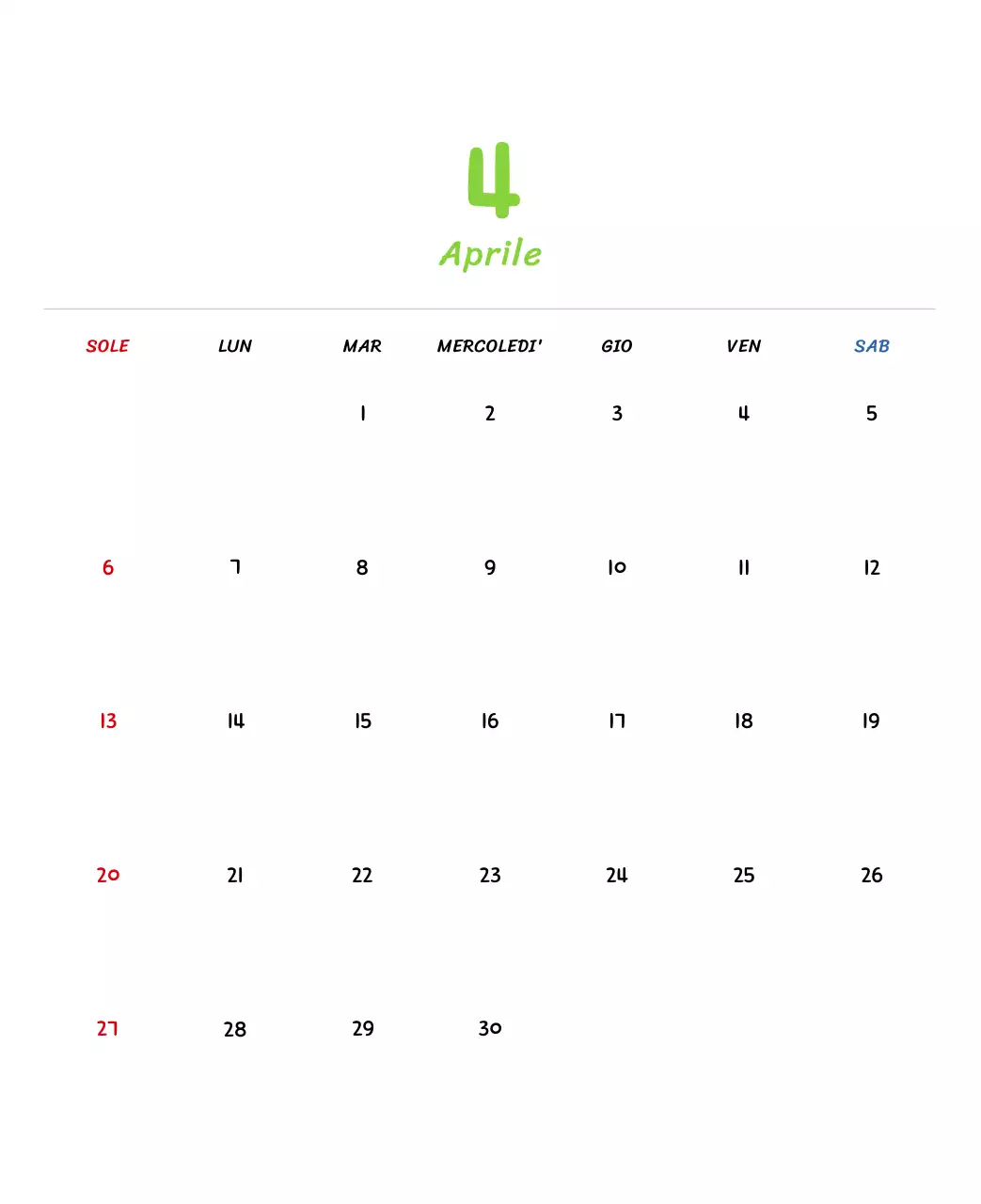 Calendario di Capodanno con simpatiche illustrazioni