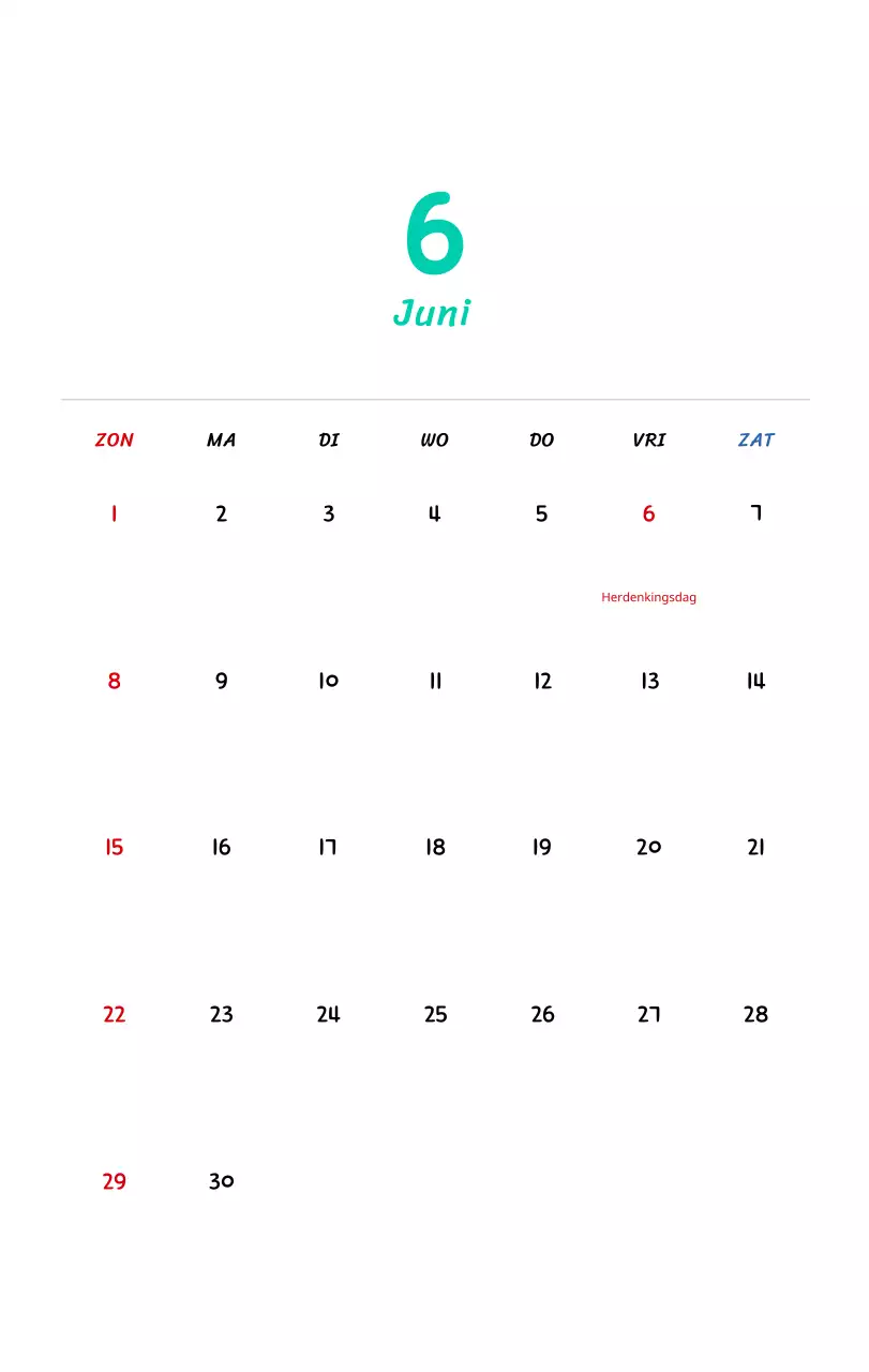 Nieuwjaarskalender met schattige illustraties