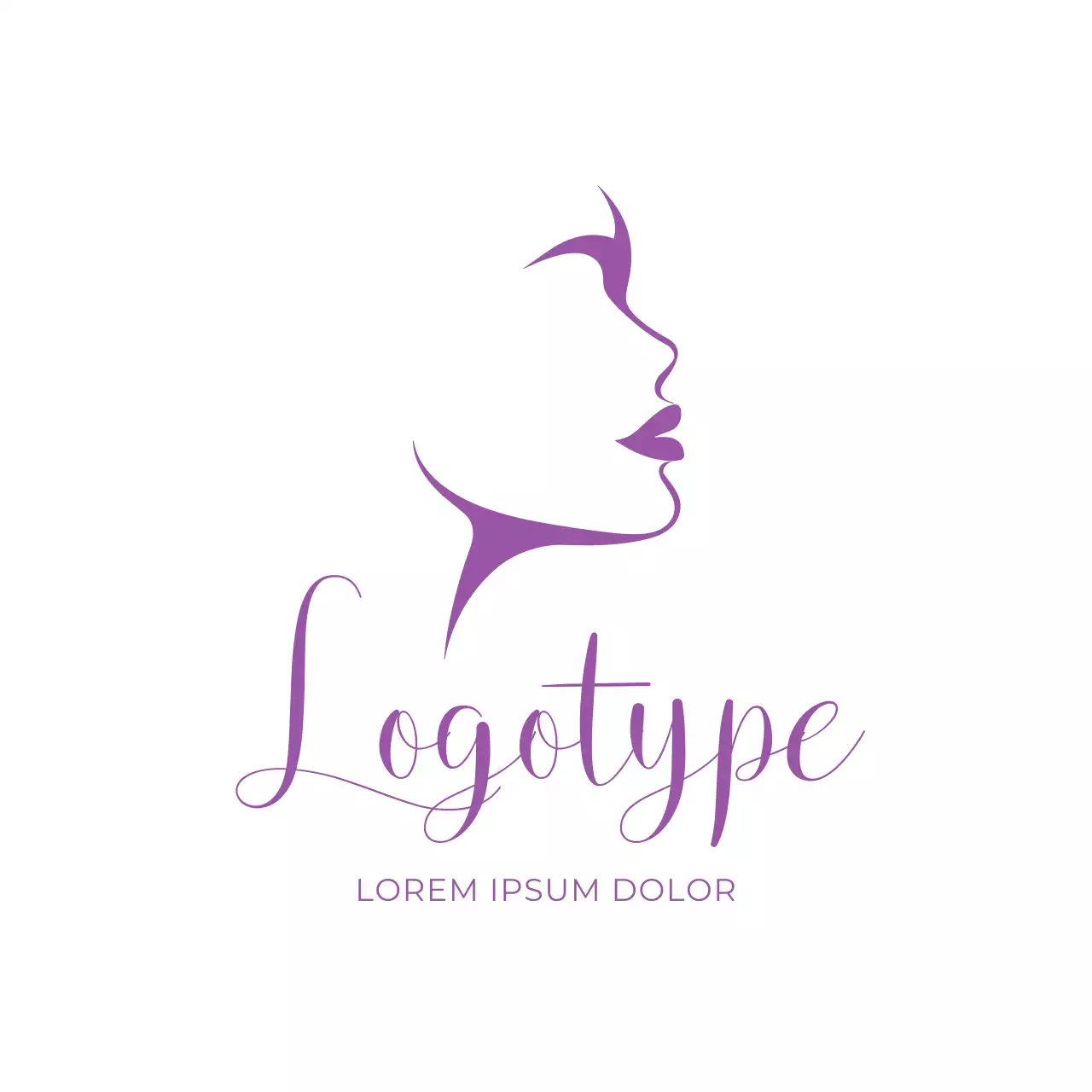 Purple Elegant Beauty Logo