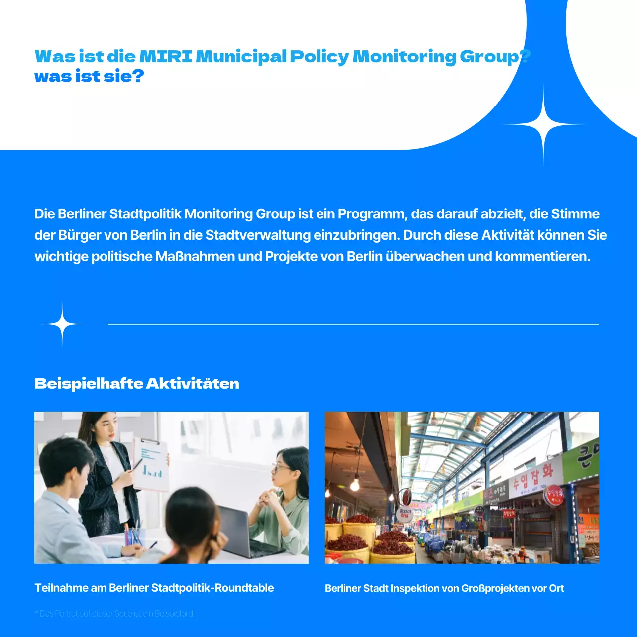 Überwachung der einfachen Politik von blue Förderung der Einstellung von Bürgern