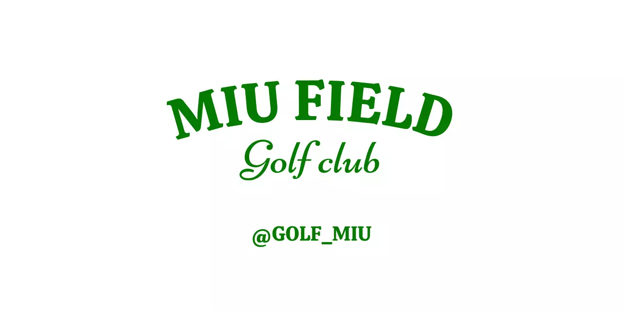 Logo for promoting a golf club in the form of a green symbol