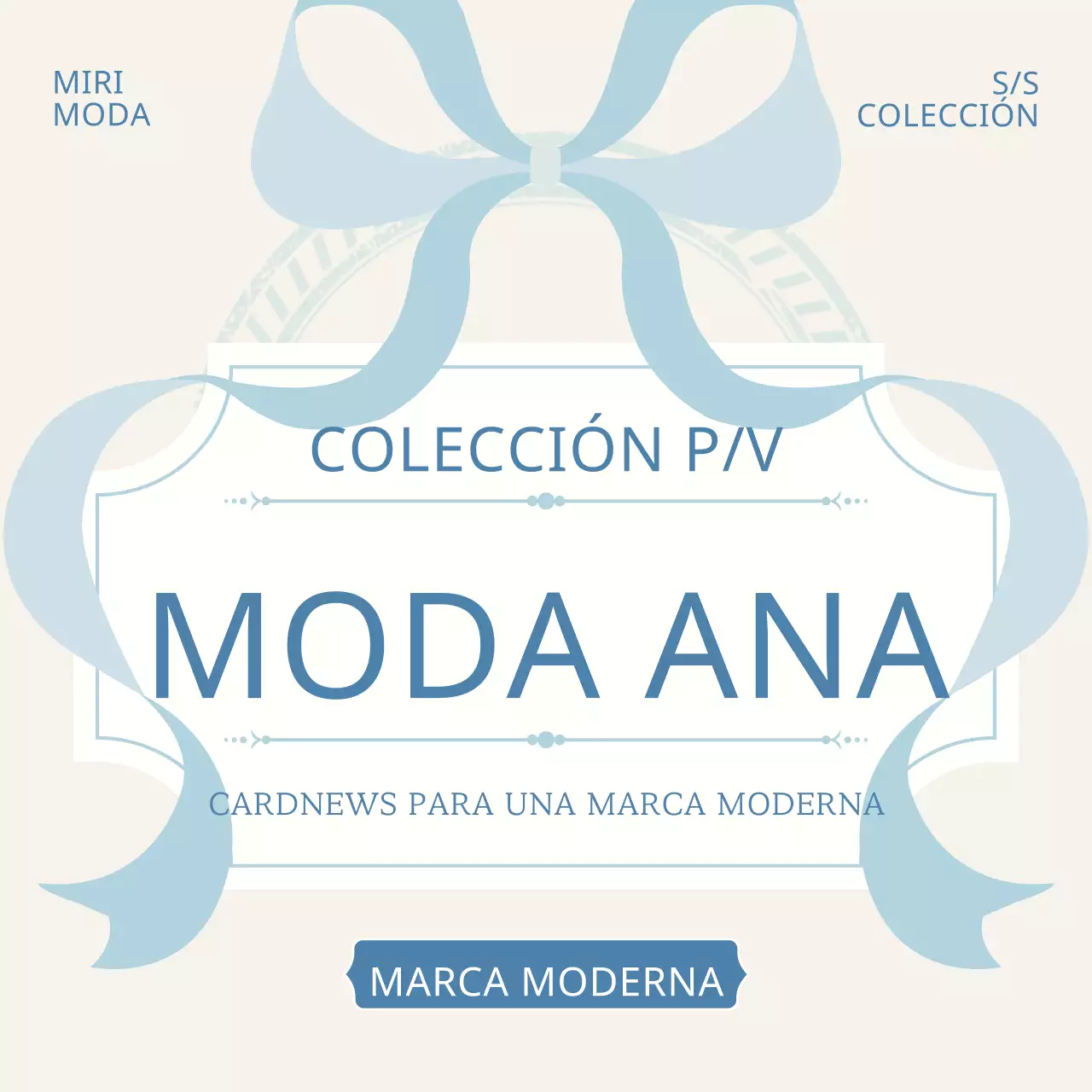 Accesorios clásicos de la marca en marfil y azul claro