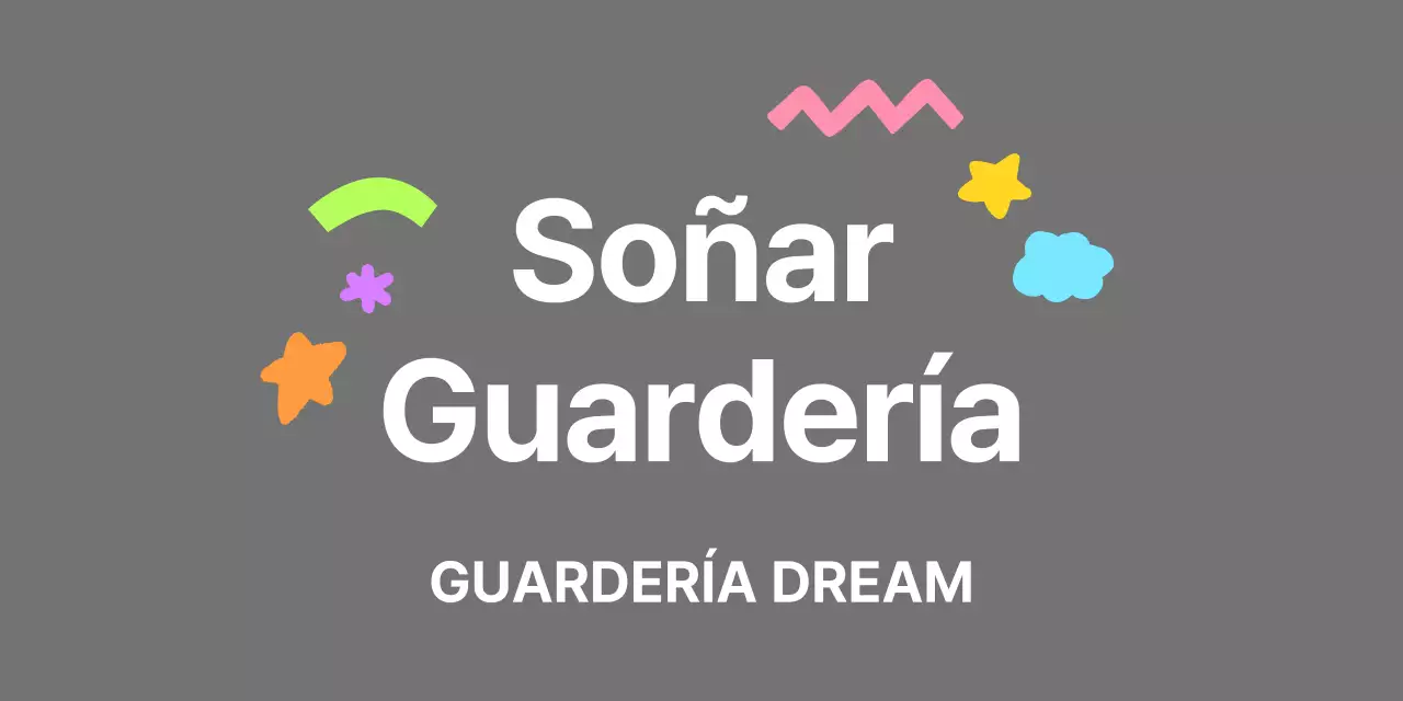 Un bonito logotipo de guardería en un arco iris de colores