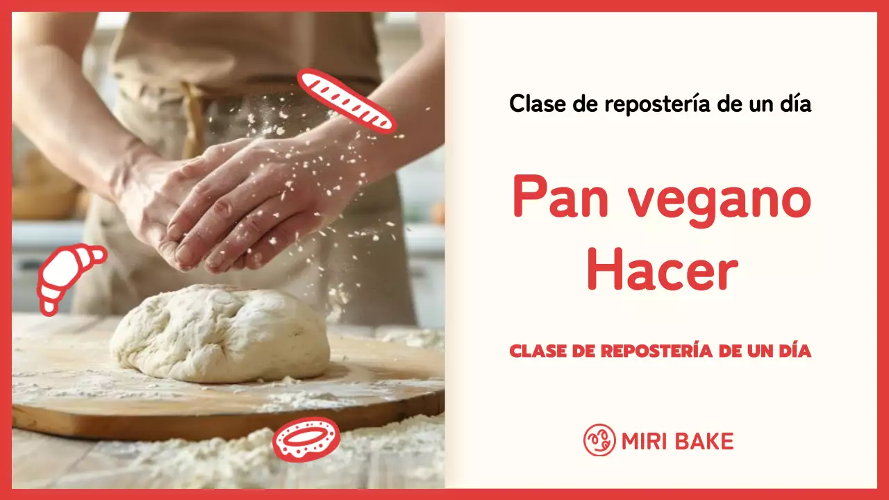 Sobre esta bonita clase de repostería vegana roja y amarilla de un día de duración