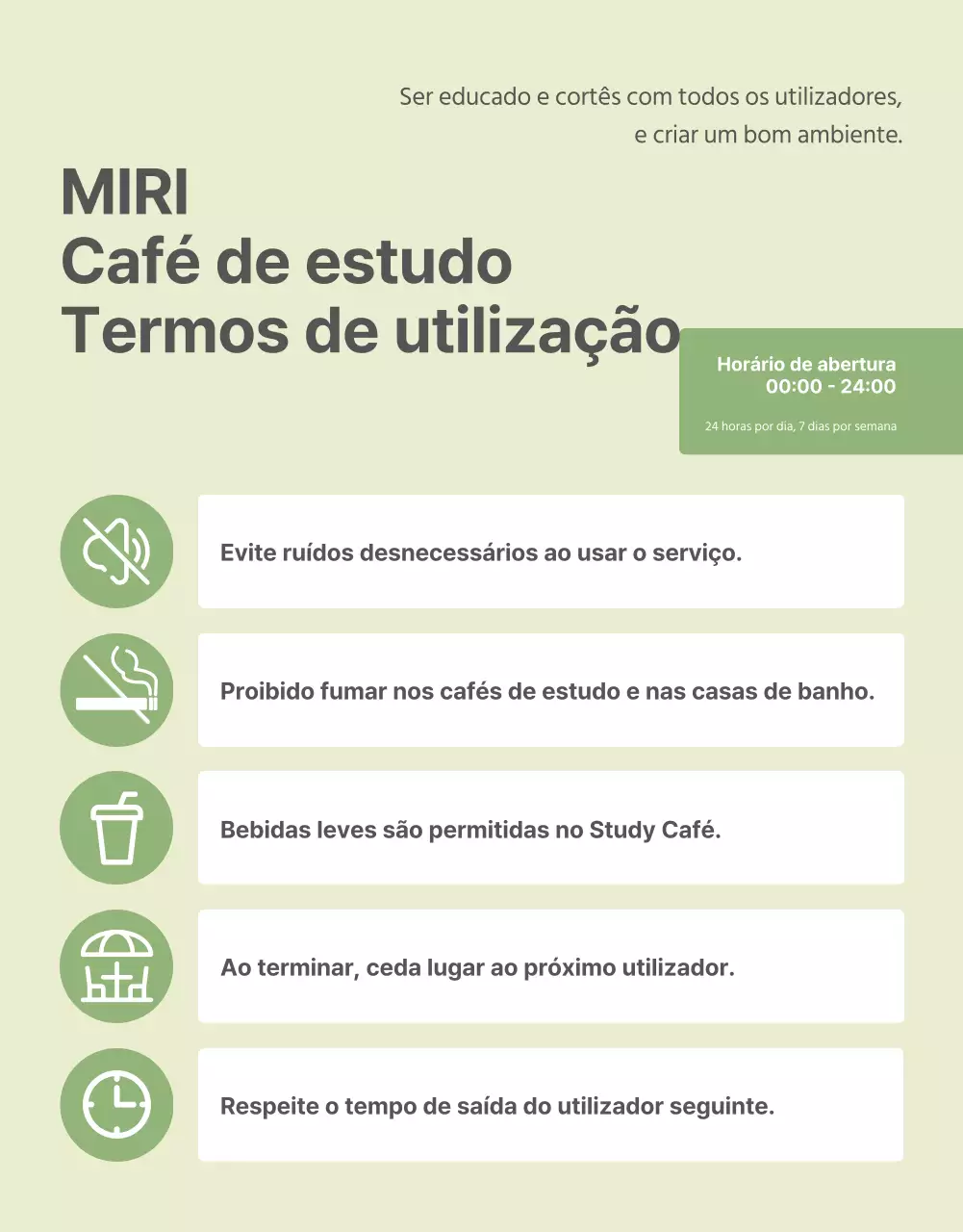 Um guia para utilizar o moderno café de estudo em verde e verde lima