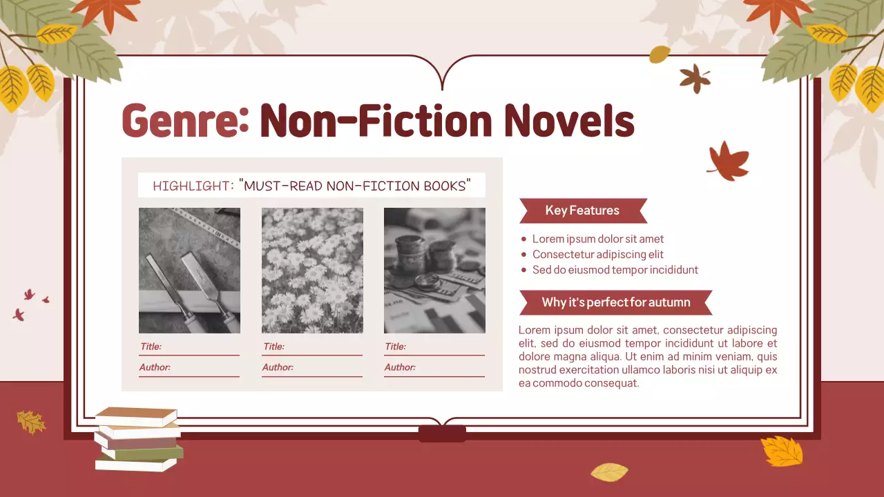 Trình bày hướng dẫn Sách Brown Rustic