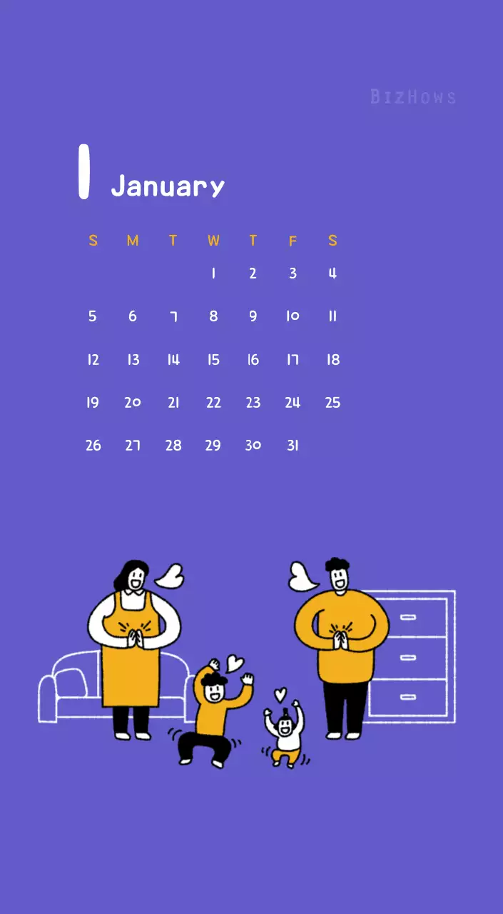 かわいいイラストの年賀状