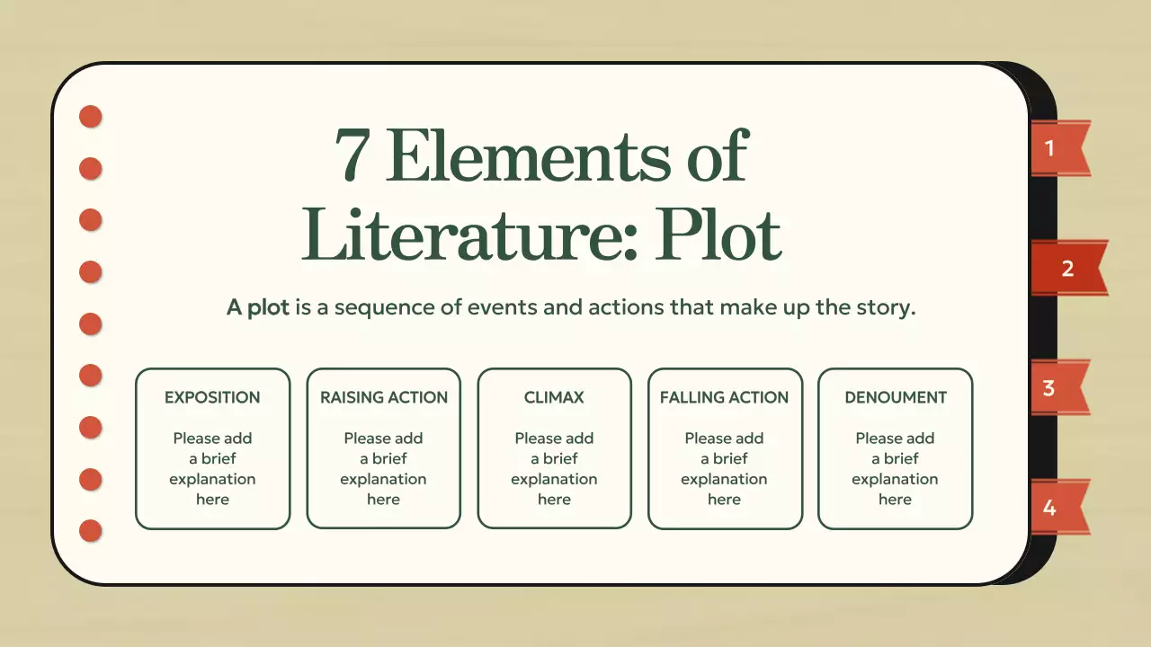 Beige Simple Literature Guide Presentation