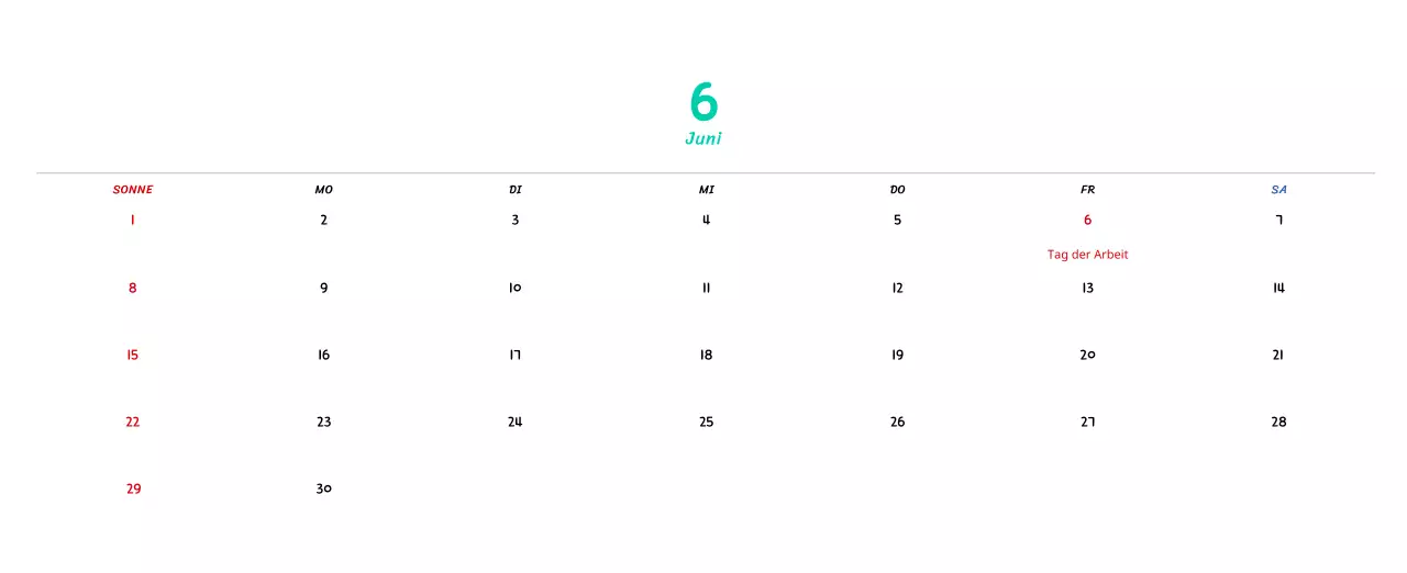 Neujahrskalender mit niedlichen Illustrationen