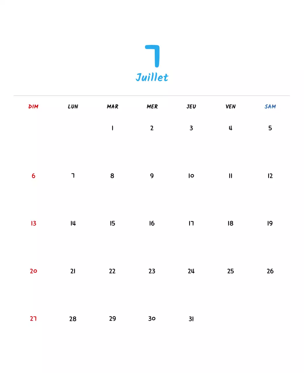 Calendrier du Nouvel An avec de jolies illustrations