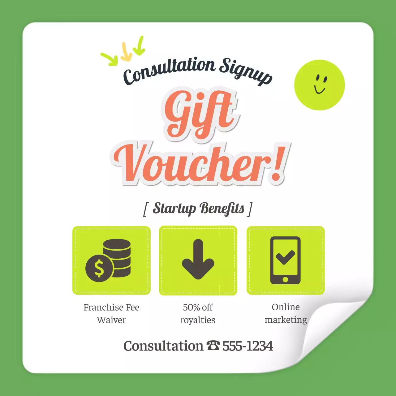 Green Simple Motivation Announcement Instagram Carousel