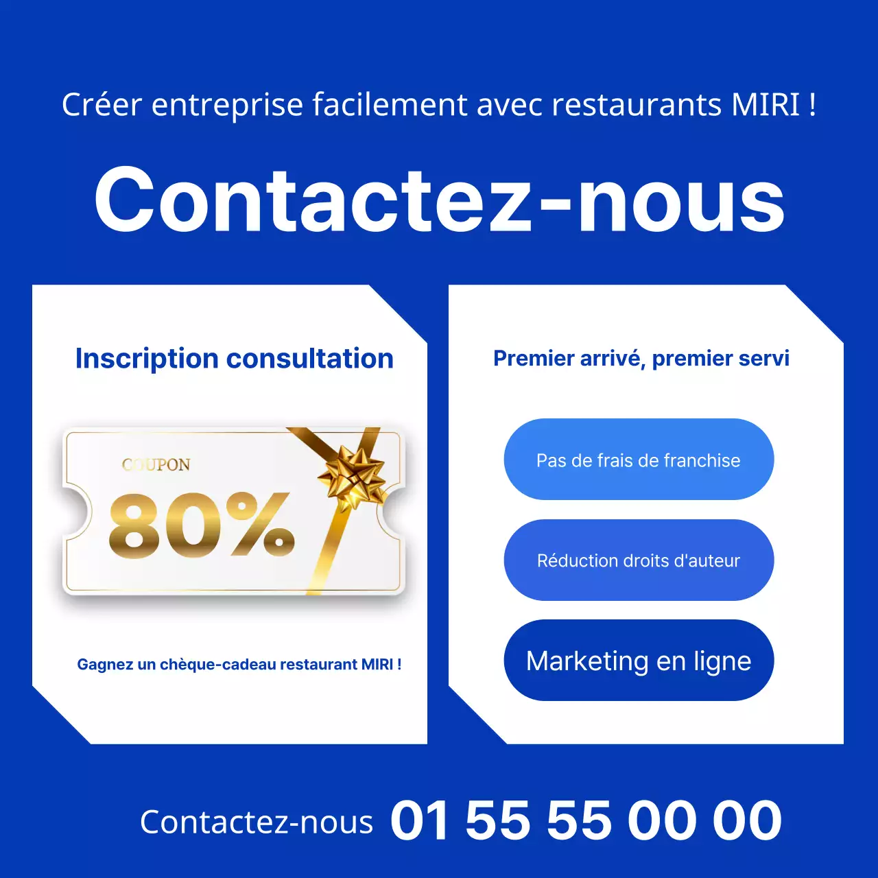 Un terrain de franchise propre, bleu et orange