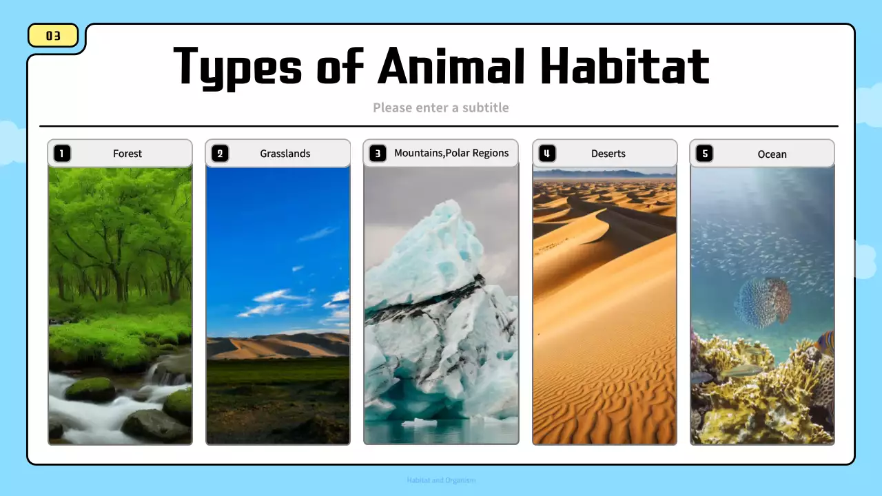 Blue Simple Animal Guide Presentation