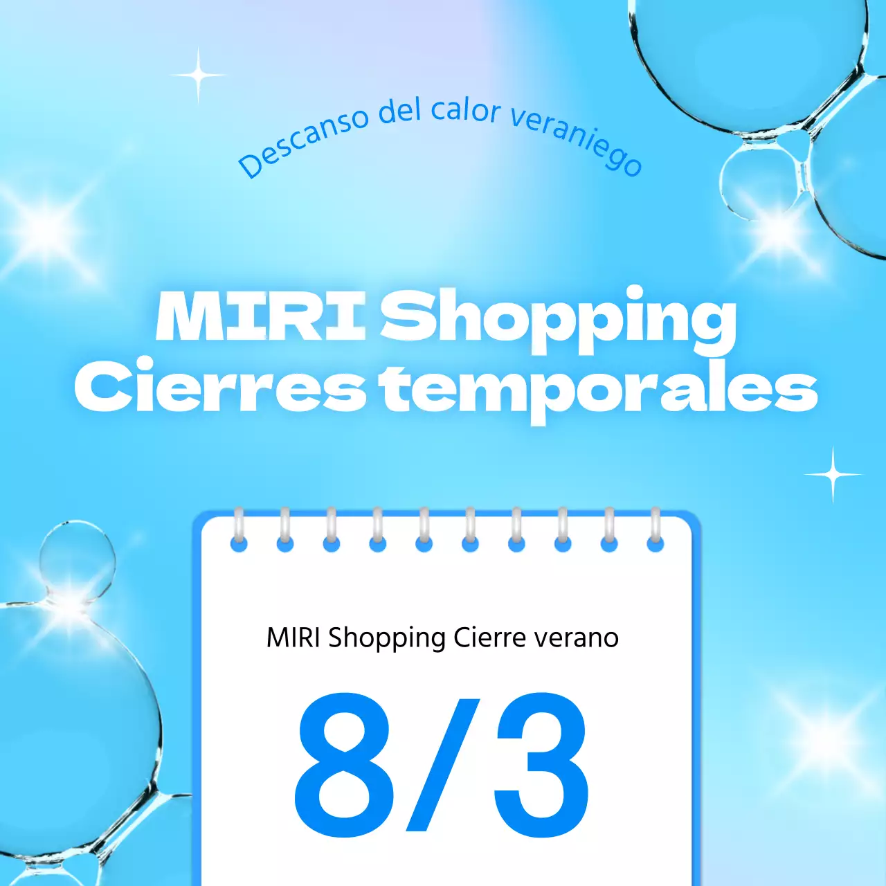 Promueve un bonito evento veraniego en azul y blanco