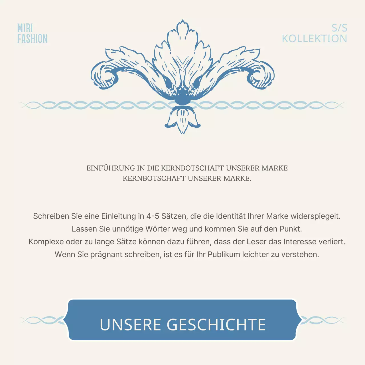 Klassische Accessoires der Marke in Elfenbein und Hellblau