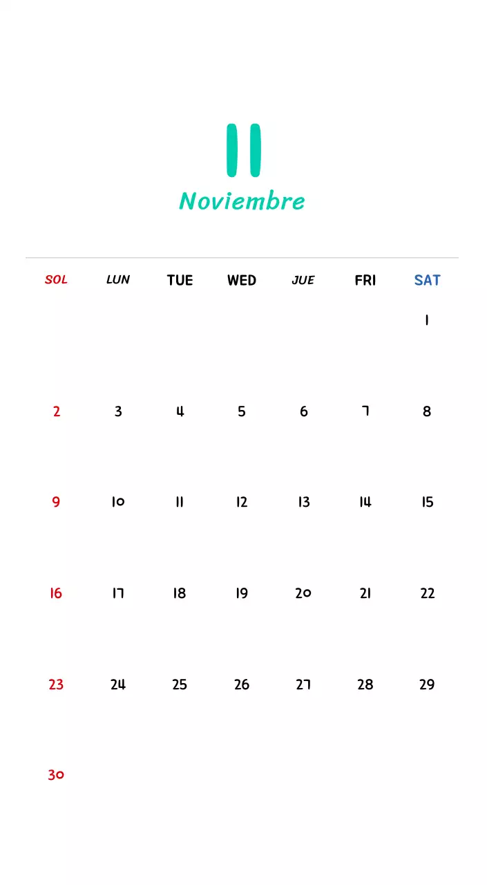Calendario de Año Nuevo con simpáticas ilustraciones