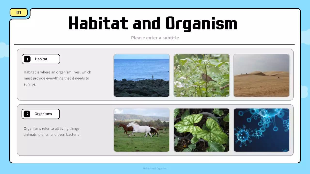 Blue Simple Animal Guide Presentation