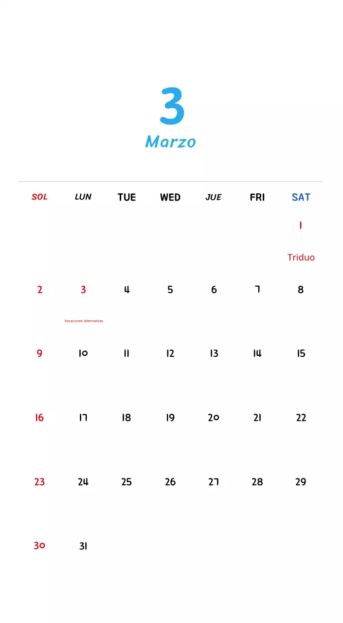 Calendario de Año Nuevo con simpáticas ilustraciones