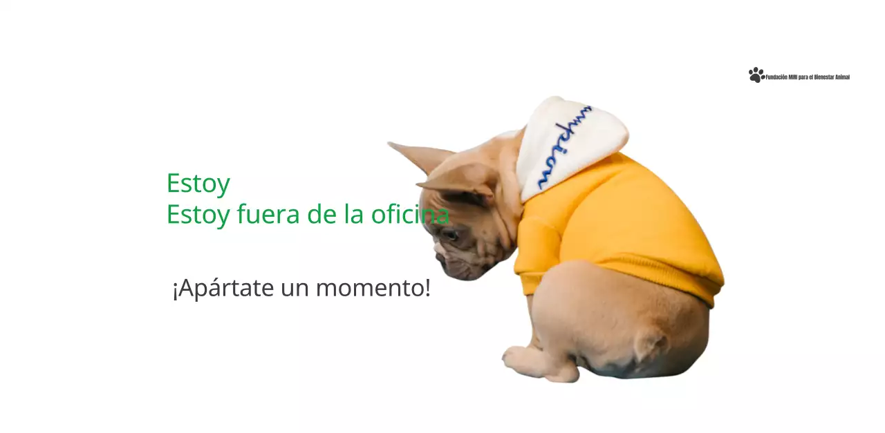 Un calendario con una foto de un cachorro y un bonito mensaje en color verde