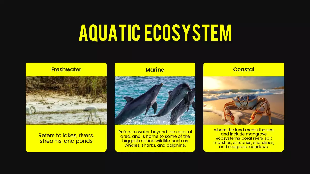 Yellow Modern Animal Lecture Presentation