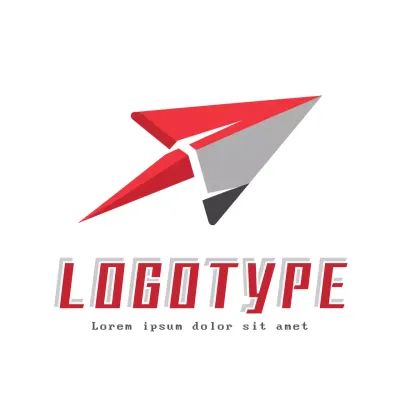 Red Modern Design Logo