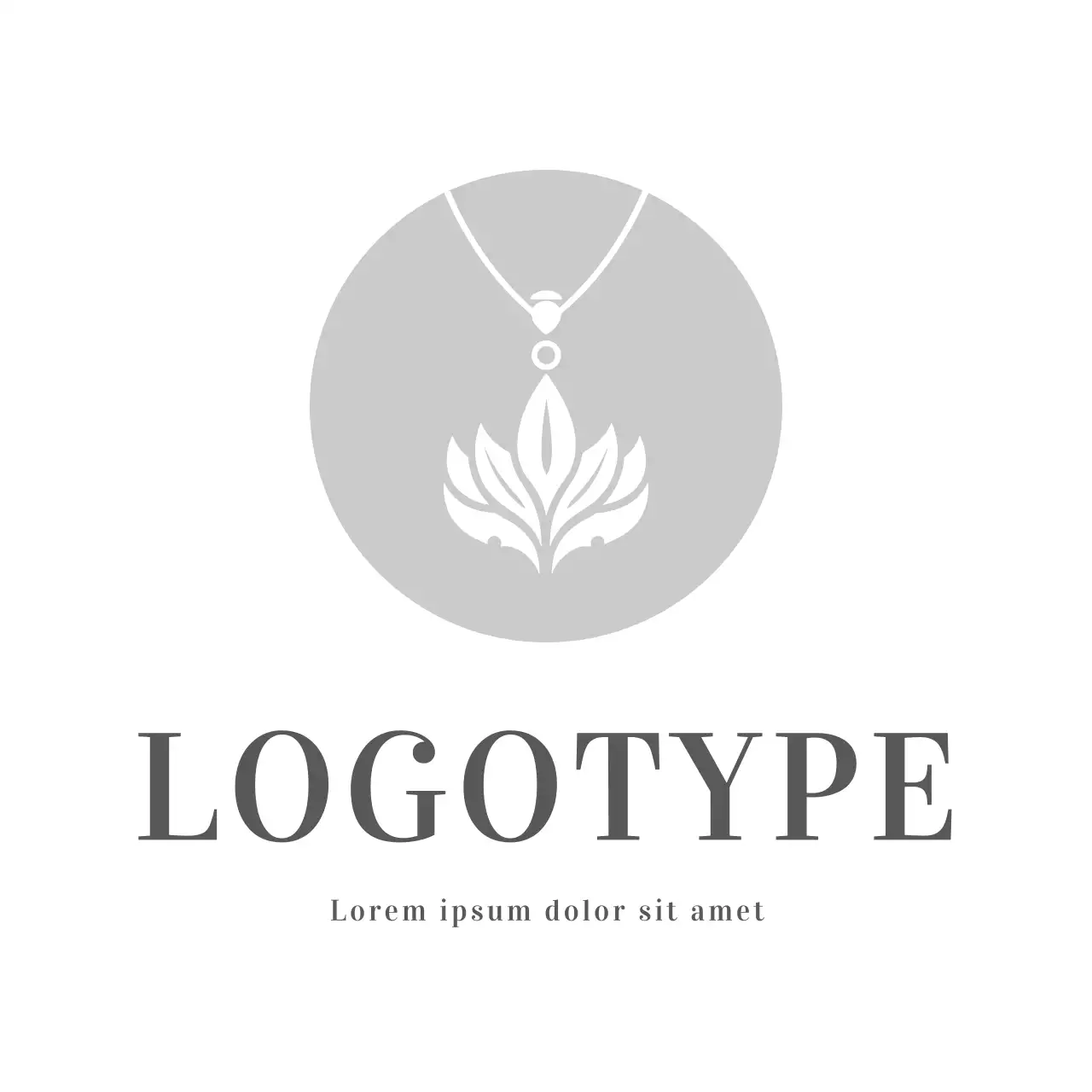 Grey Minimalist Design Logo
