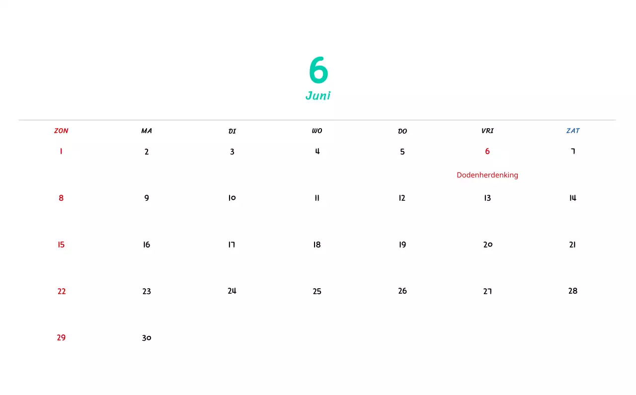 Nieuwjaarskalender met schattige illustraties