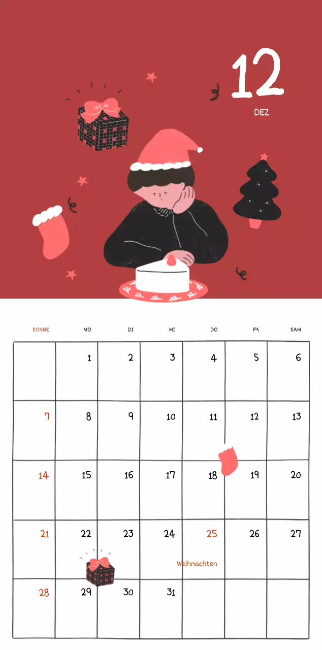 Ein buntes und niedliches Illustrationskonzept für den Alltag