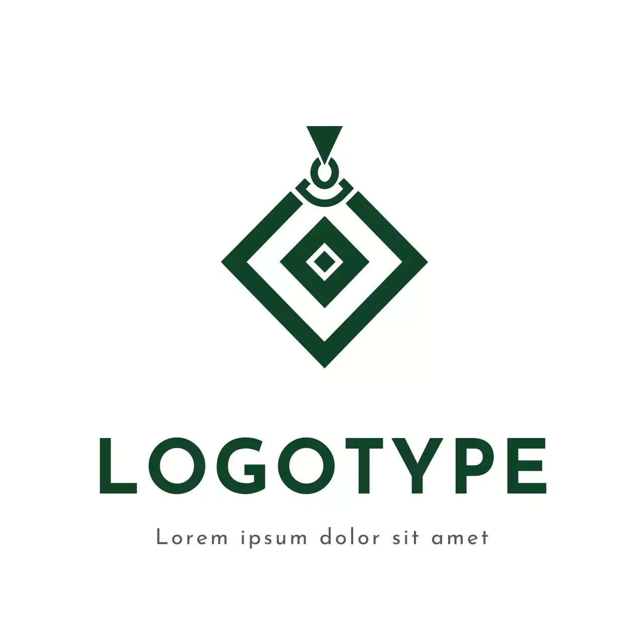 Green Geometric Design Logo