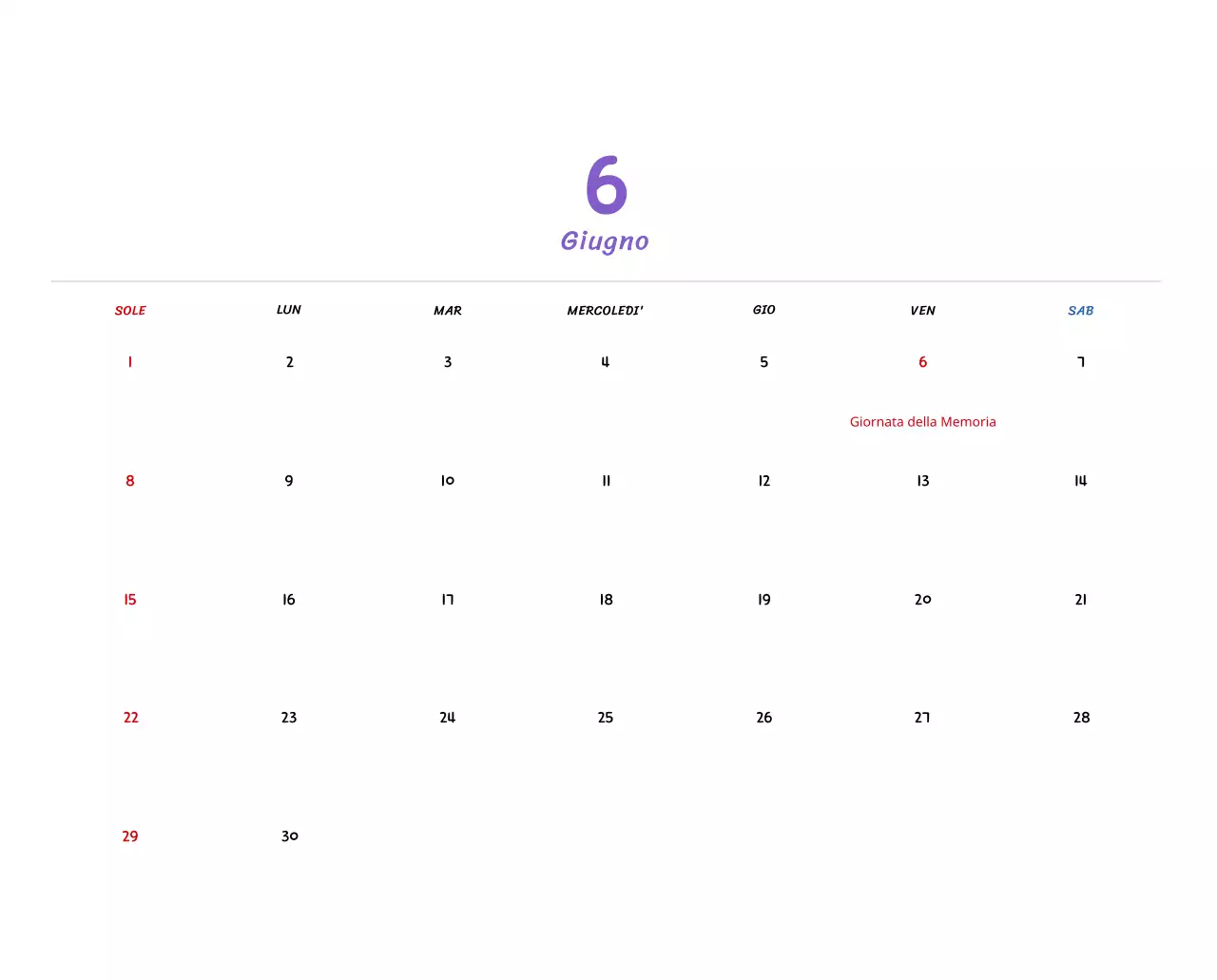 Calendario di Capodanno con simpatiche illustrazioni