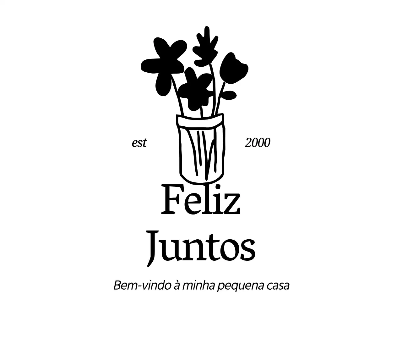 Promoção emocional com flores pintadas à mão e vaso