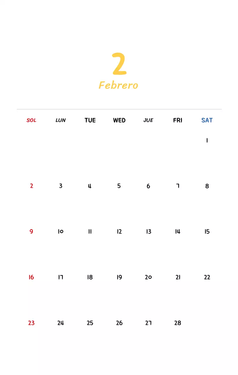 Calendario de Año Nuevo con simpáticas ilustraciones