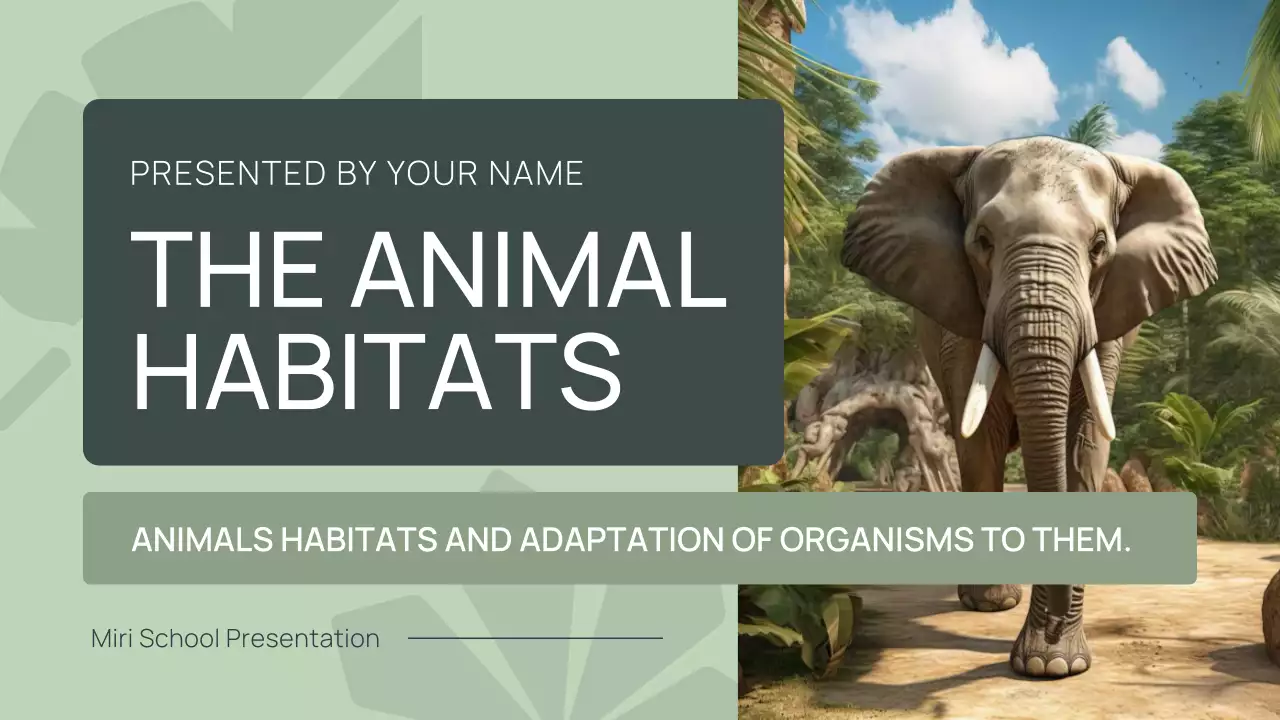 Green Simple Animal Presentation