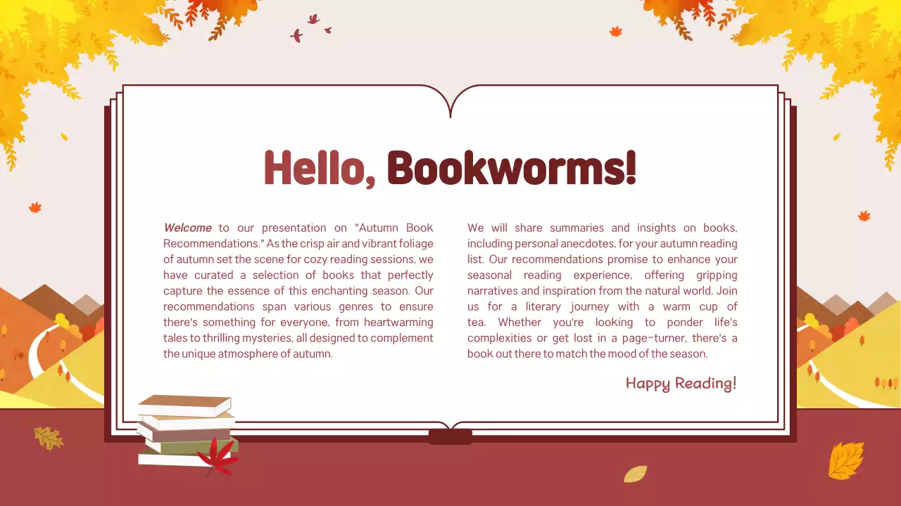 Trình bày hướng dẫn Sách Brown Rustic