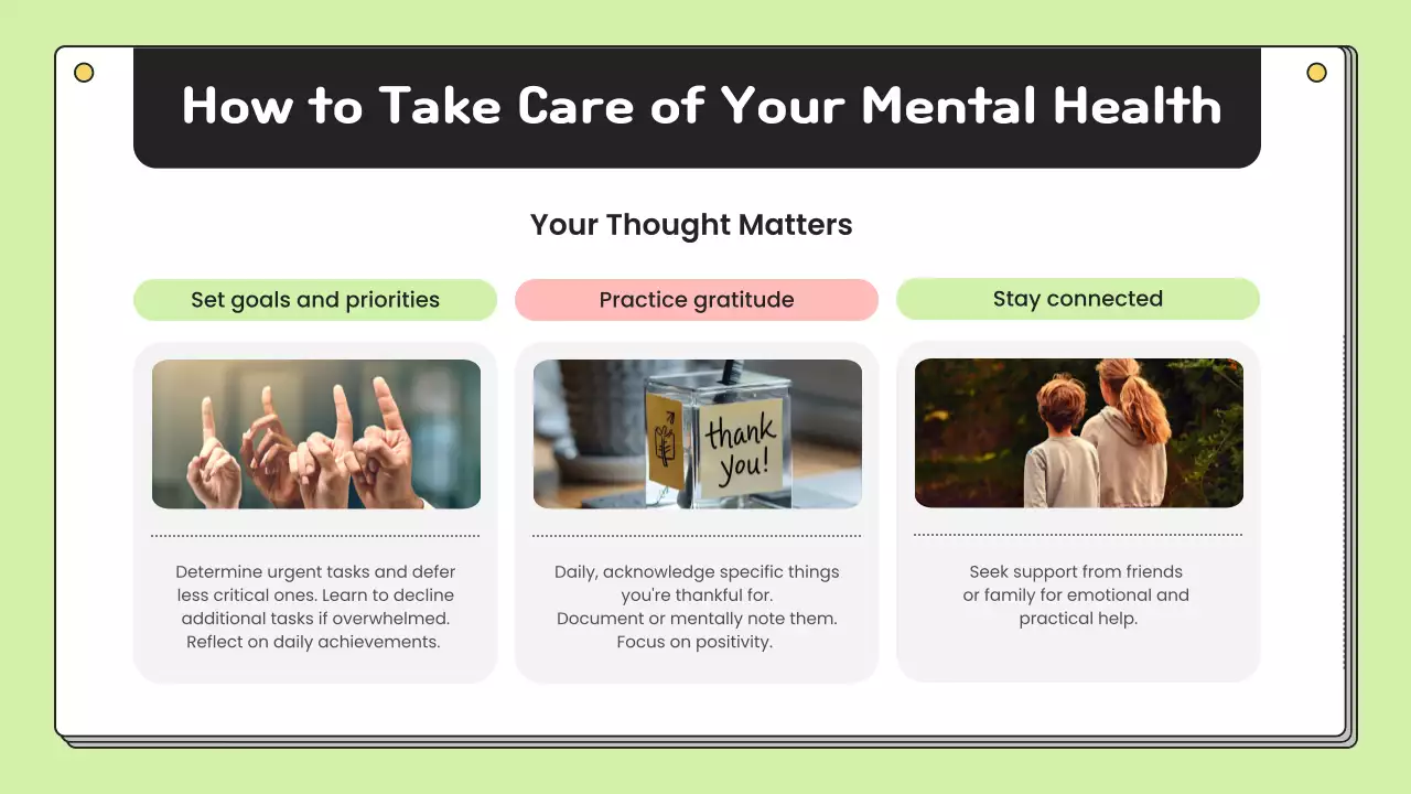 Green Minimal Mental Health Announcement Presentation