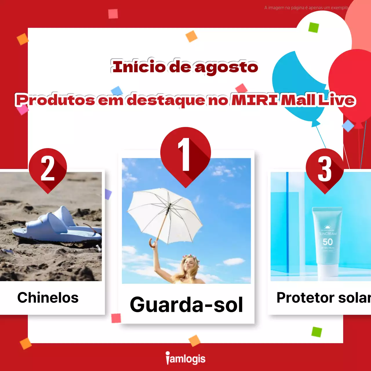 Promova os favoritos em tempo real com cores vermelhas e azuis simples