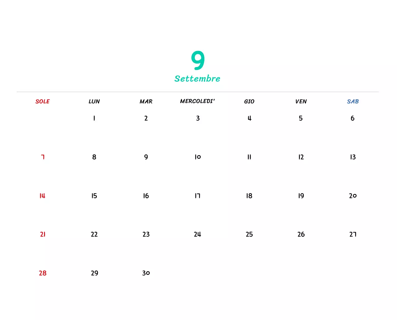 Calendario di Capodanno con simpatiche illustrazioni