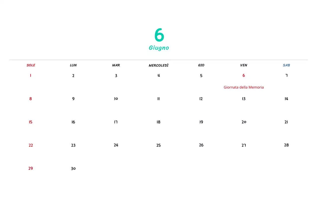 Calendario di Capodanno con simpatiche illustrazioni