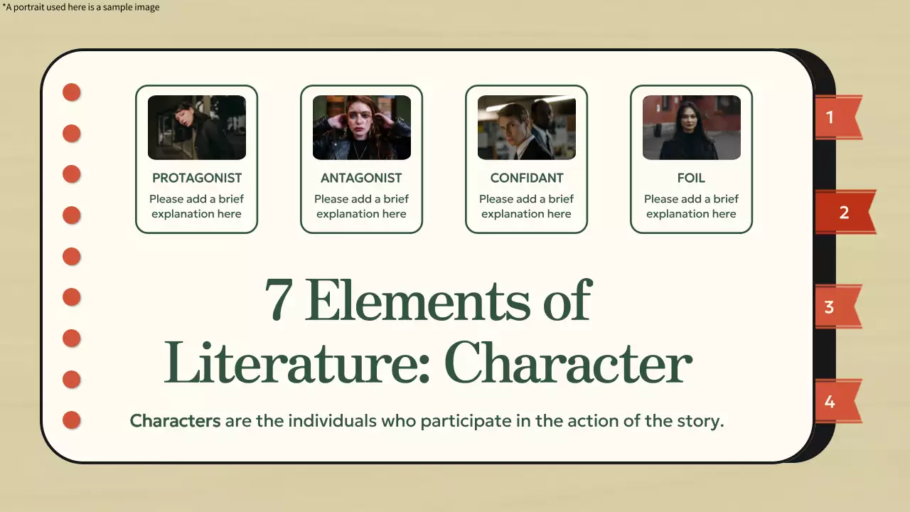 Beige Simple Literature Guide Presentation