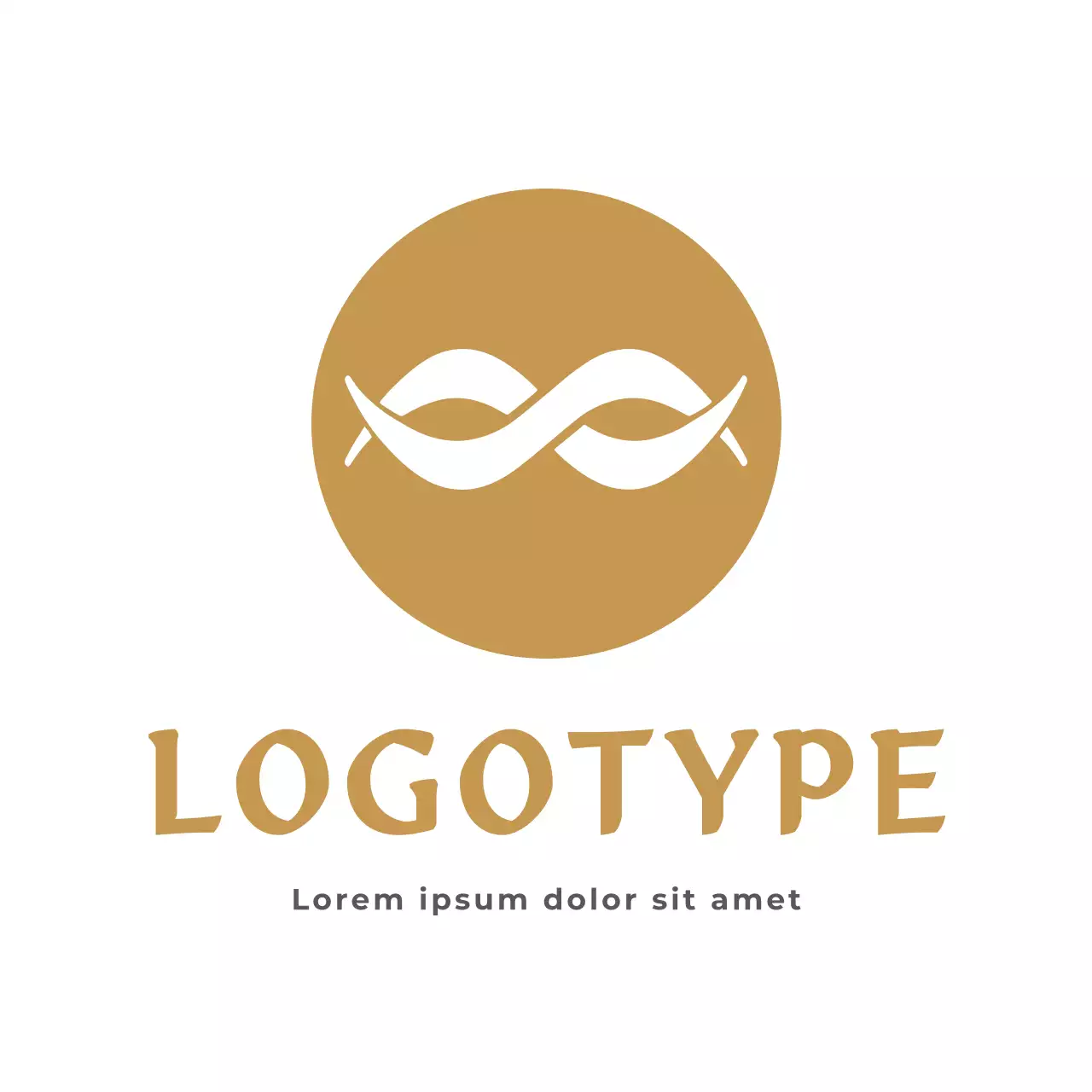Gold Minimal Design Logo