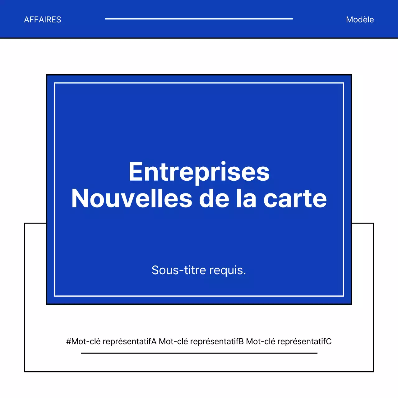 Une lettre de motivation commerciale simple en bleu et gris
