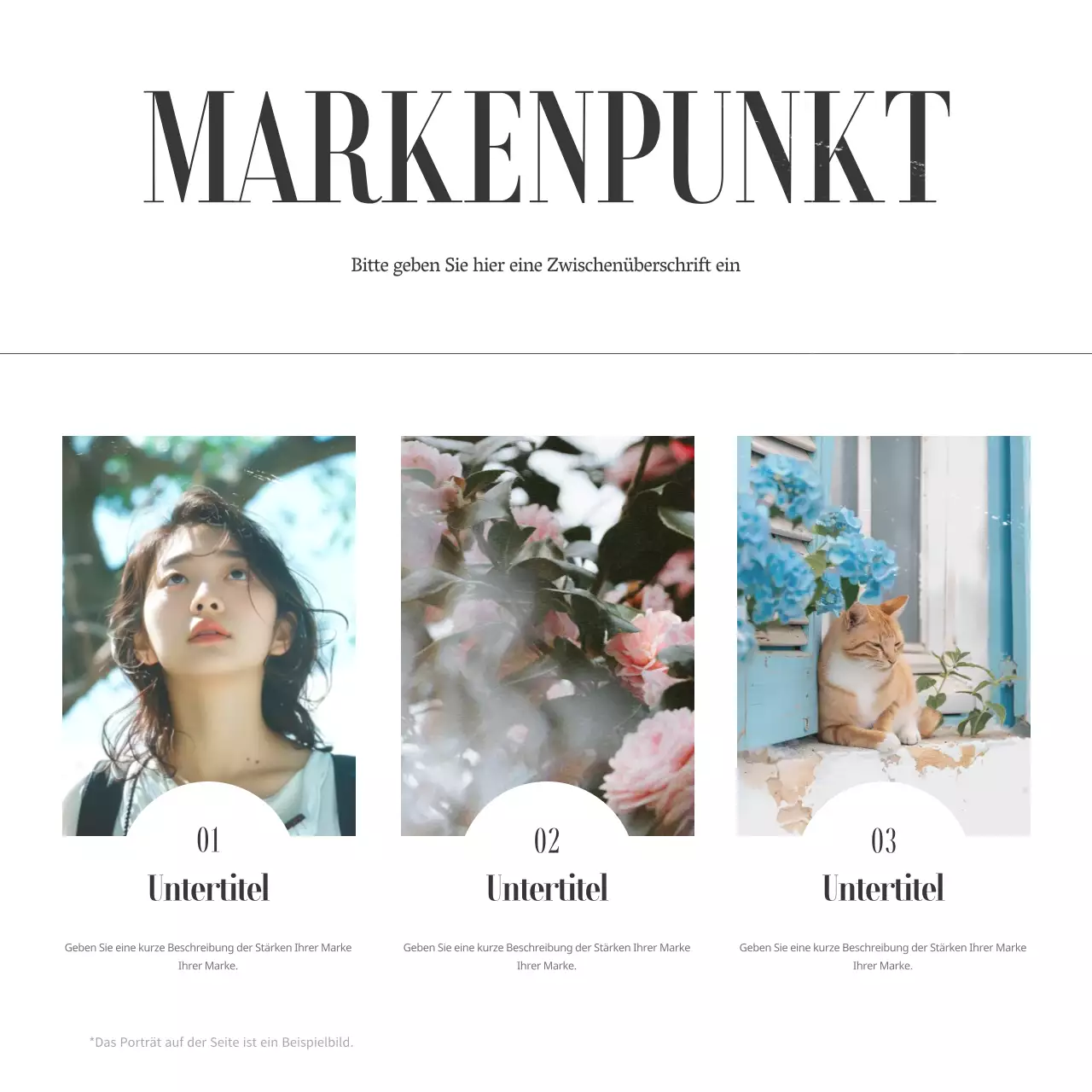 Ein gebrandeter Social-Media-Beitrag mit einem grünen, sommerlichen Vintage-Thema