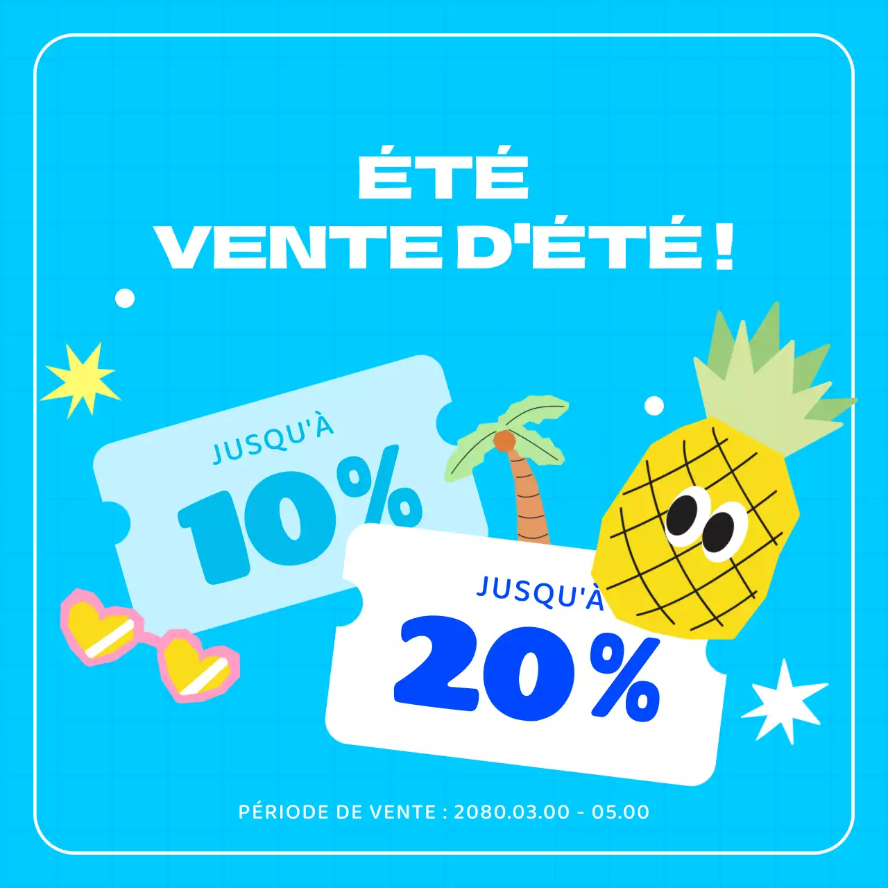 Faites la promotion de vos événements estivaux en bleu clair