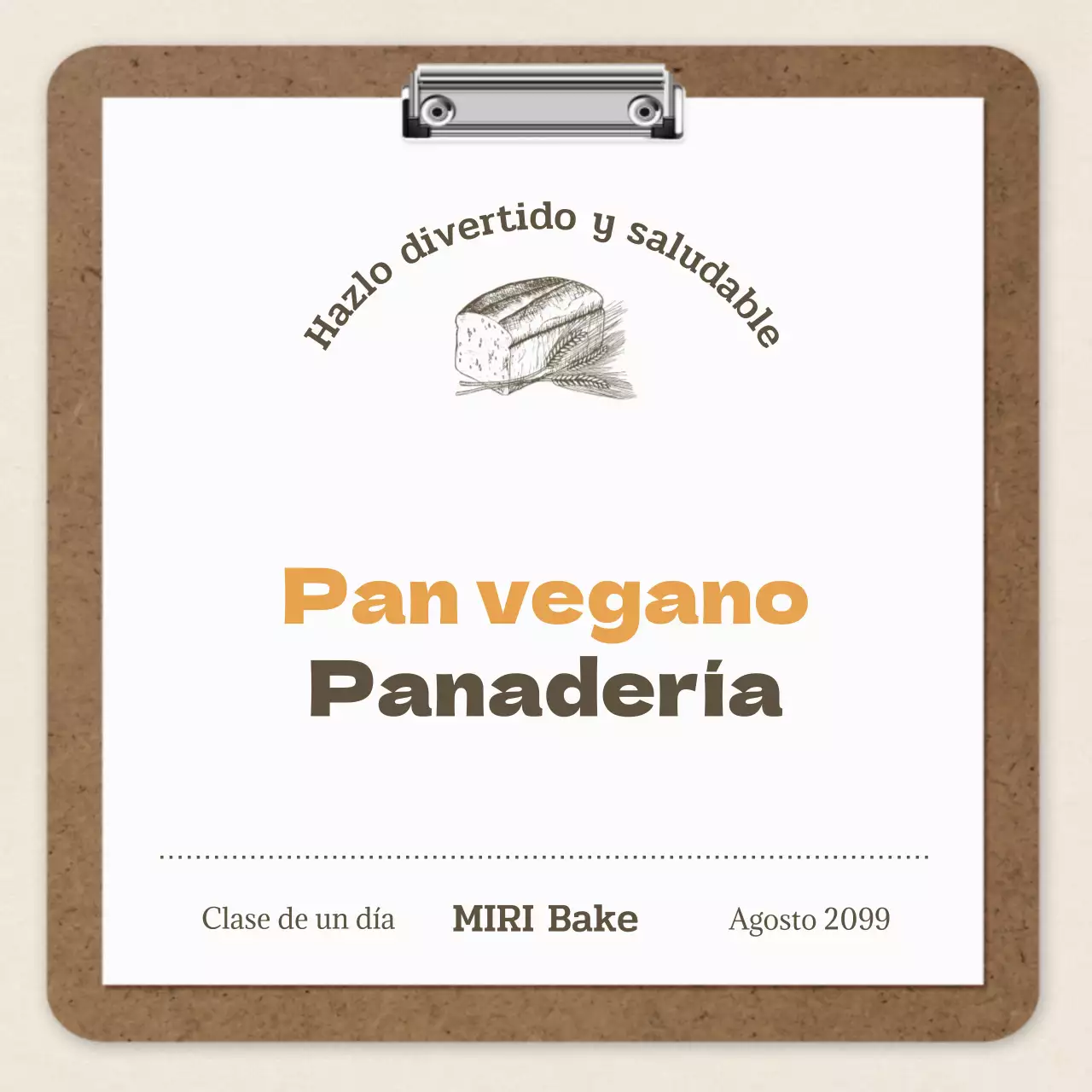 Receta de clase de un día de Brown and Vintage Baking