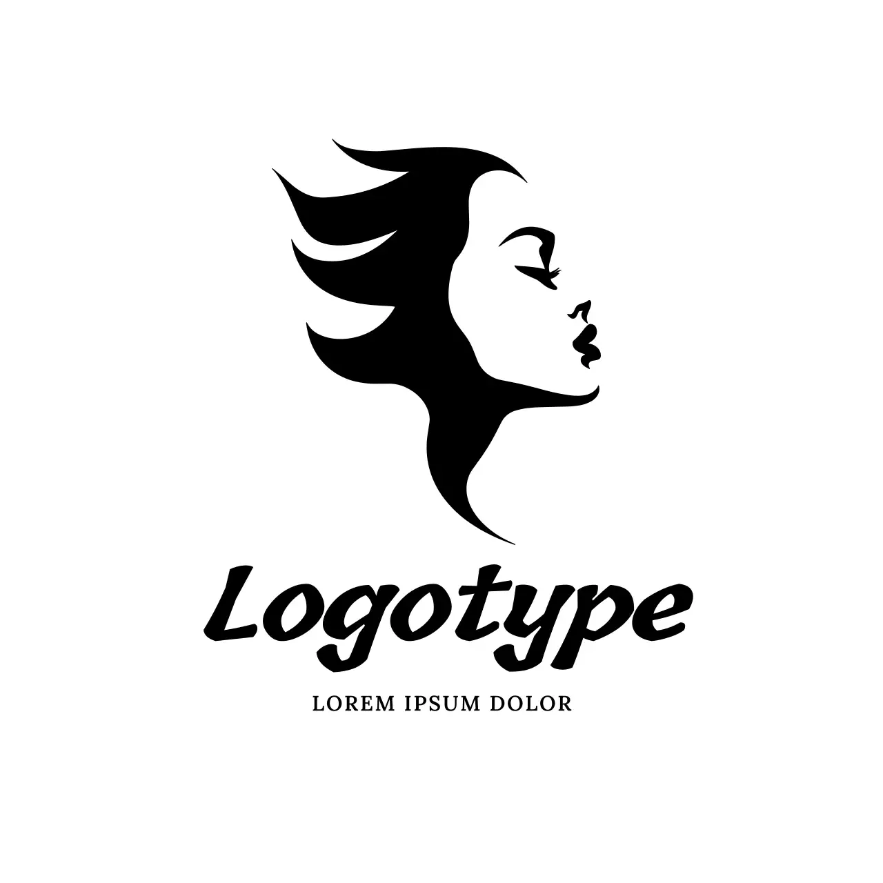 Black Minimal Design Logo