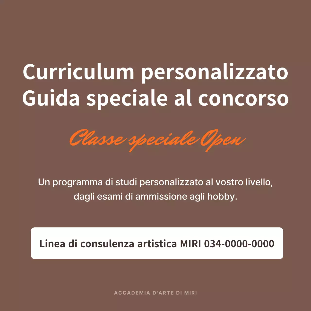 Promuovere testimonial con riflessi marroni e arancioni