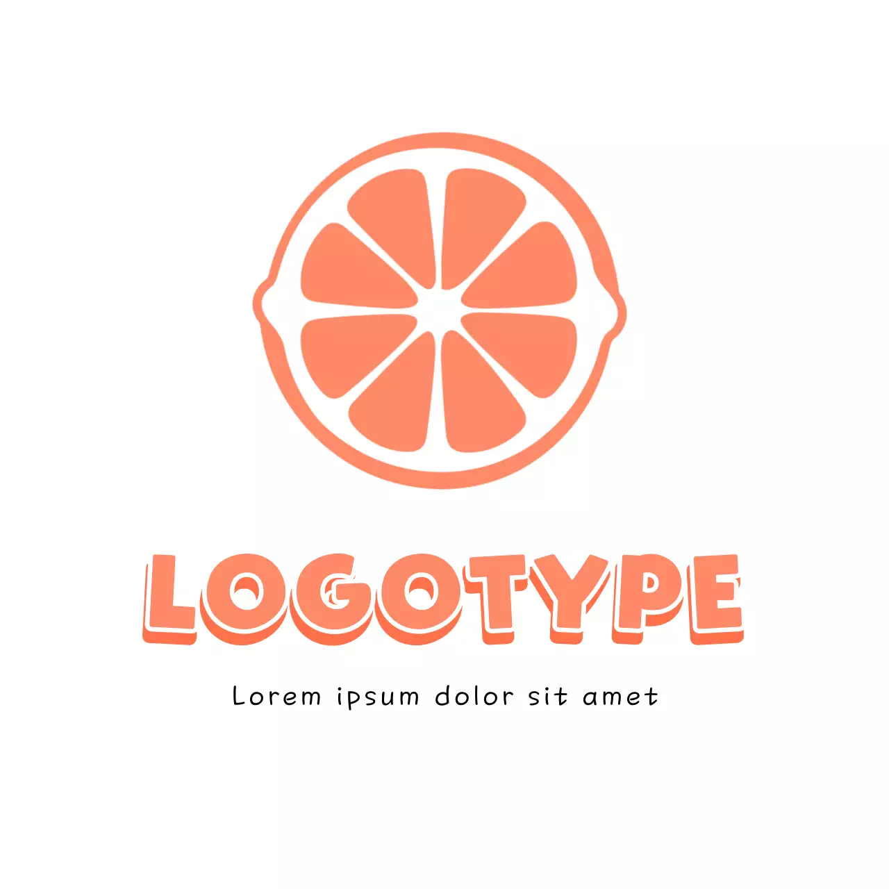 Coral Simple Design Logo