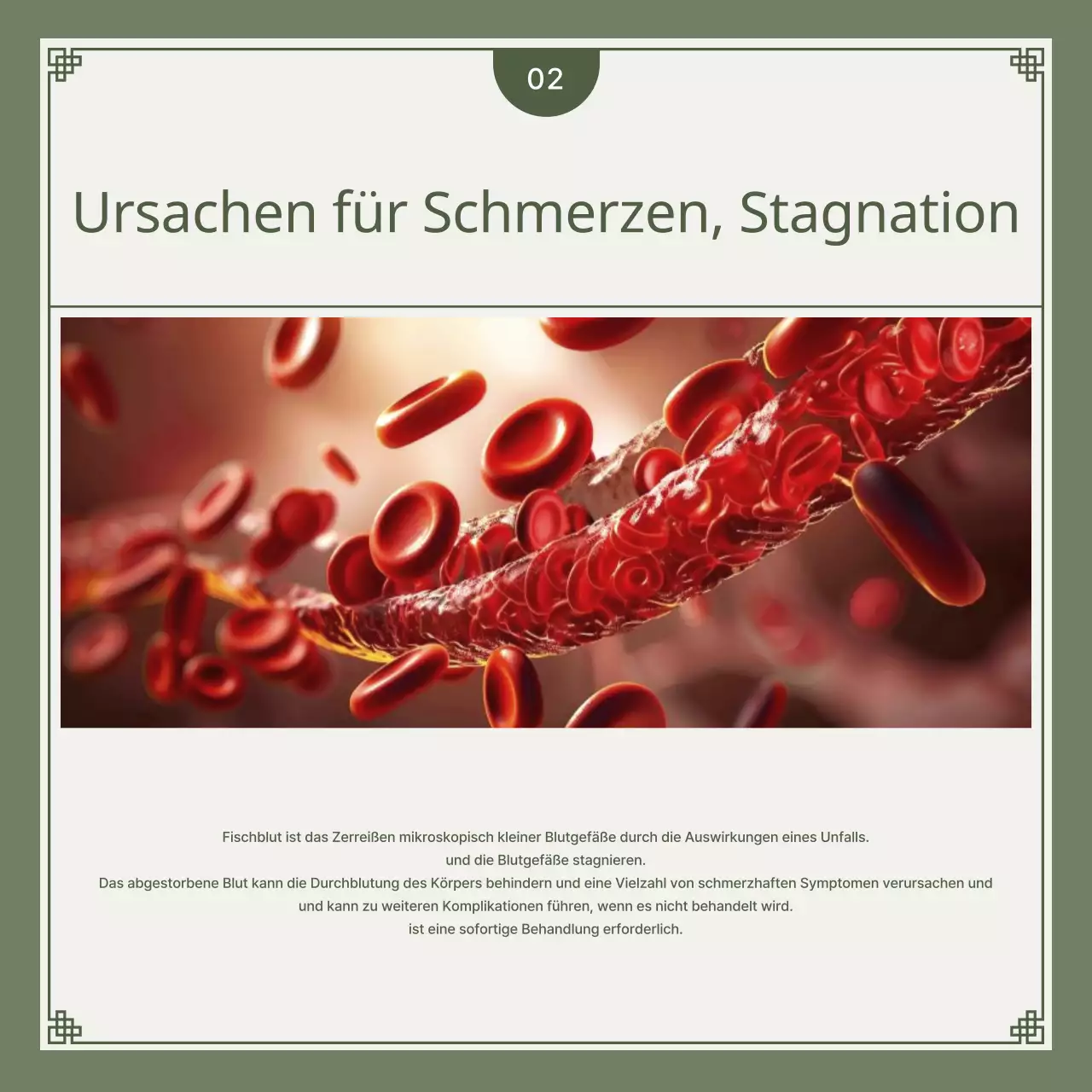 Khaki und lindgrün minimalistische Autounfall pflanzliche Lösung Leitfaden