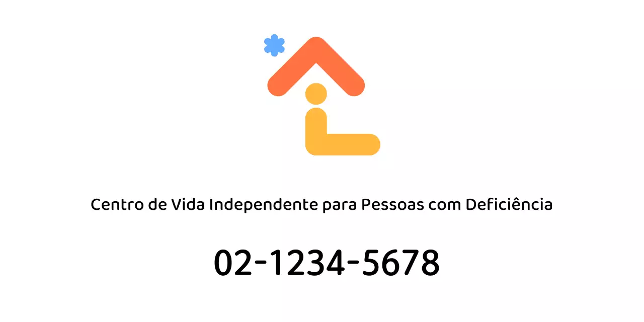 Logótipo promocional para um centro de bem-estar com a forma de uma casa
