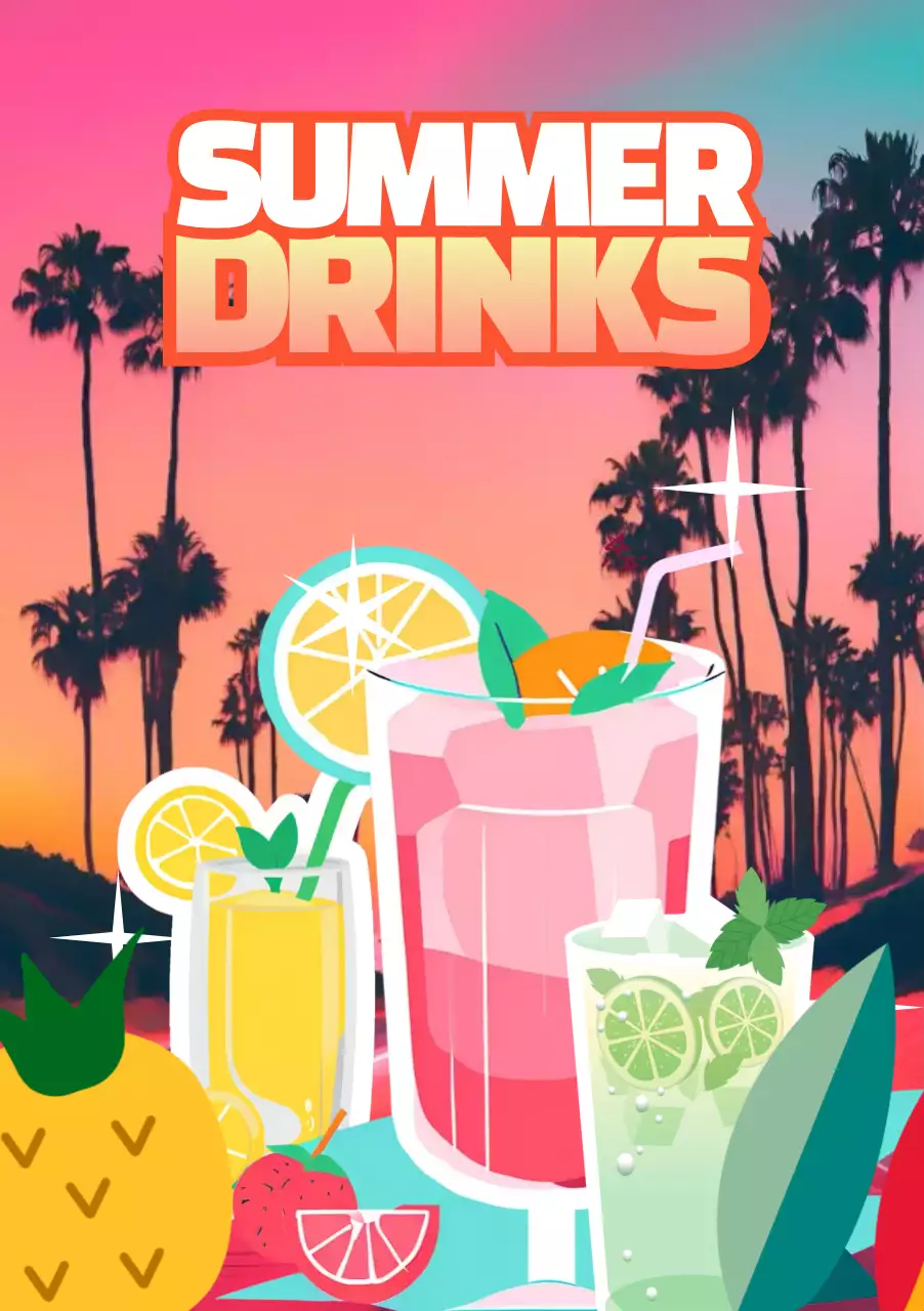 여름 노을 느낌의 제품 홍보 자료